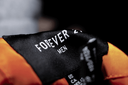 Men's clothing tag